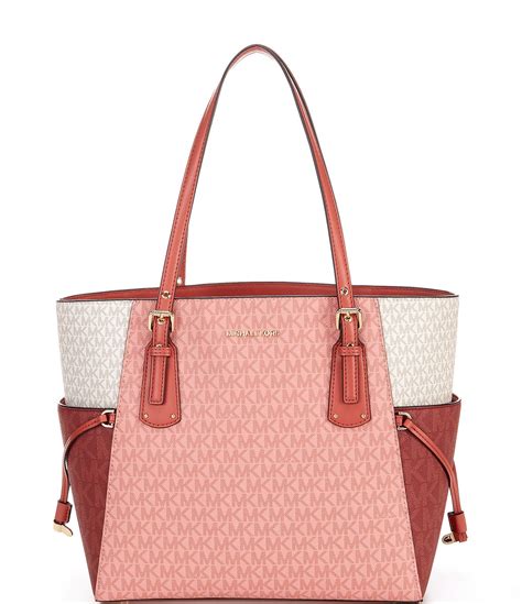 michael kors east west tote pink|east west signature.